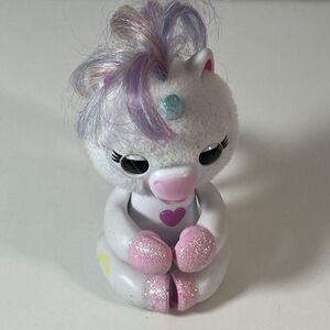 Fingerlings Baby Unicorn Lulu Fuzzy Head Works! Music Sounds Interact Toy